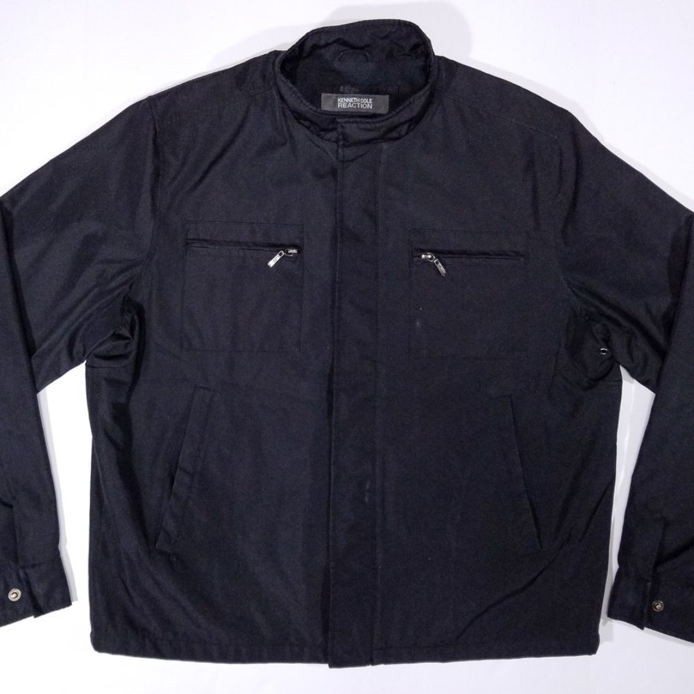 Kenneth Cole Reaction Black Zip-up Jacket